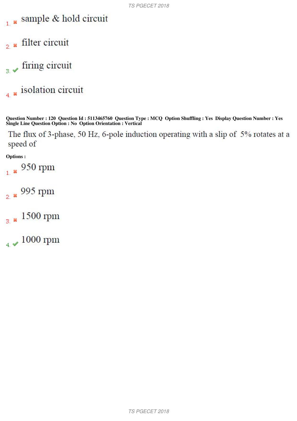 TS PGECET 2018: Bio-medical Engineering Question Papers - Page 46
