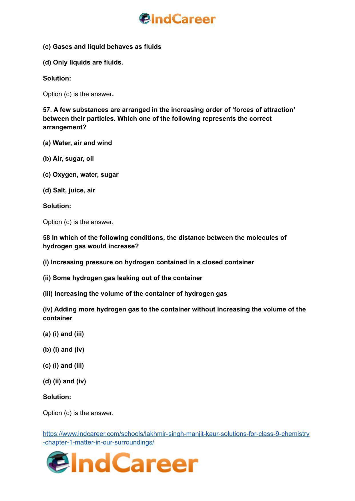 Lakhmir Singh Manjit Kaur Solutions for Class 9 Chemistry: Chapter 1- Matter In Our Surroundings - Page 16