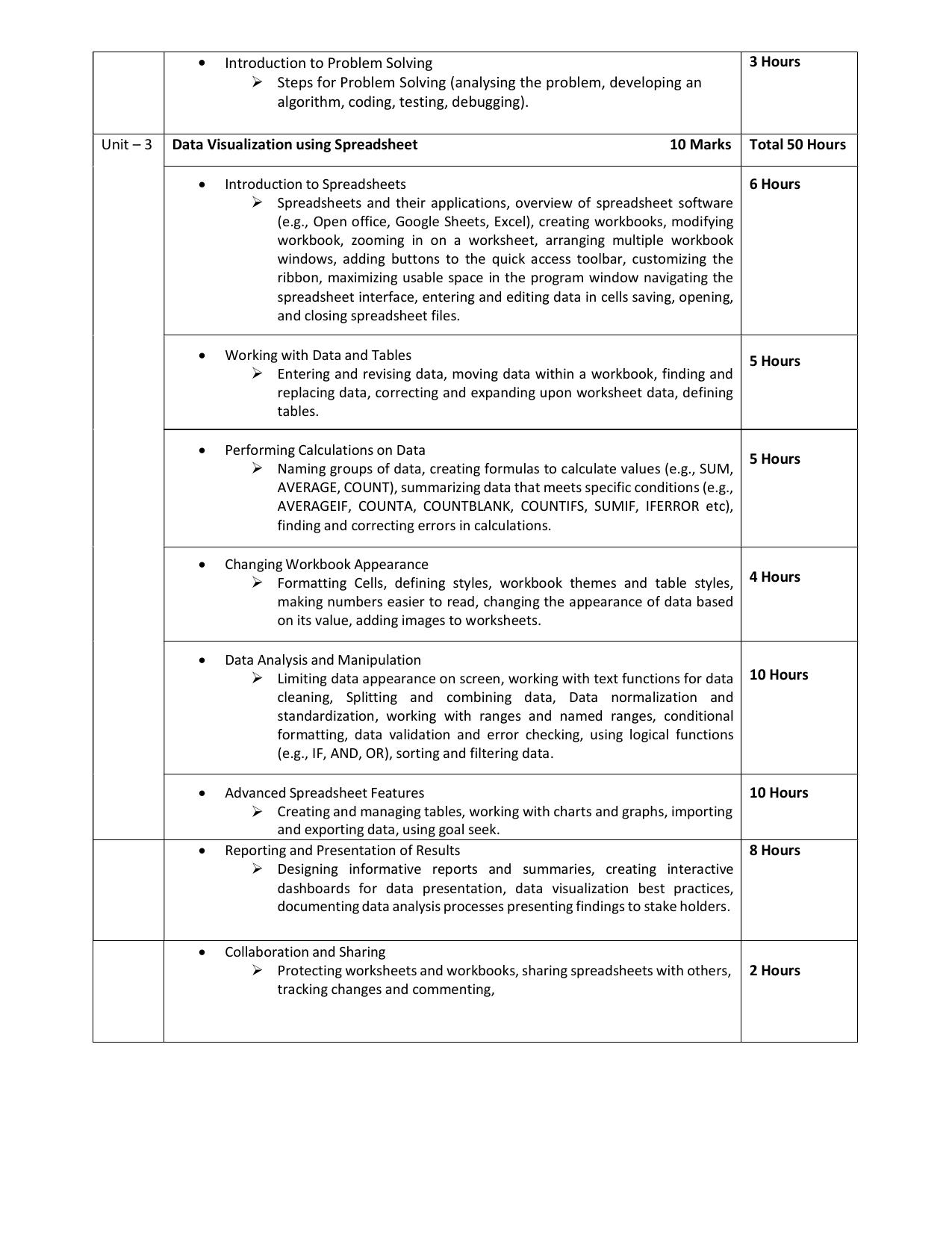 WBCHSE Class 11 & 12 Syllabus for Modern Computer Application (COMA) (SET II) - Page 4
