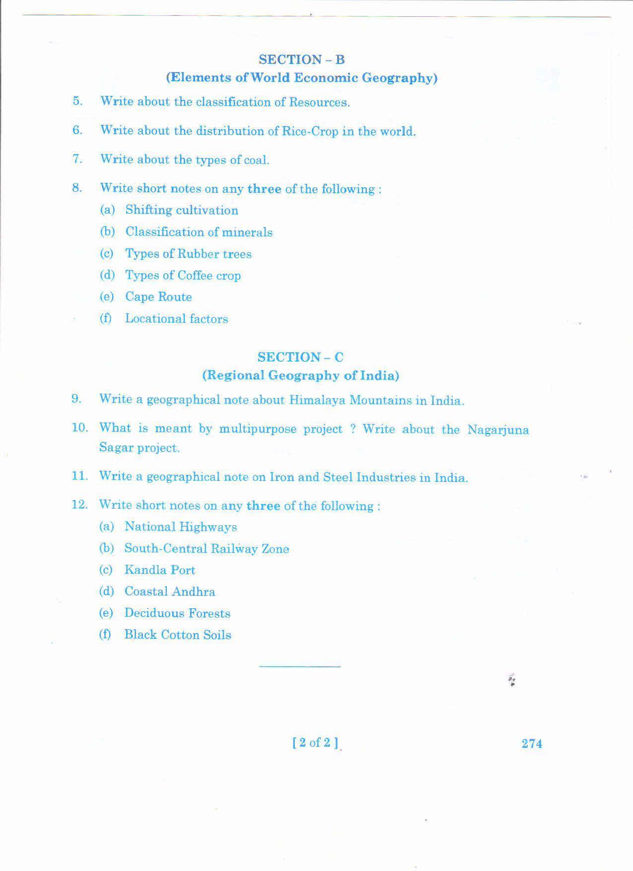 AP 2nd Year General Question Paper March - 2020 - GEOGRAPHY-II(EM) - Page 2