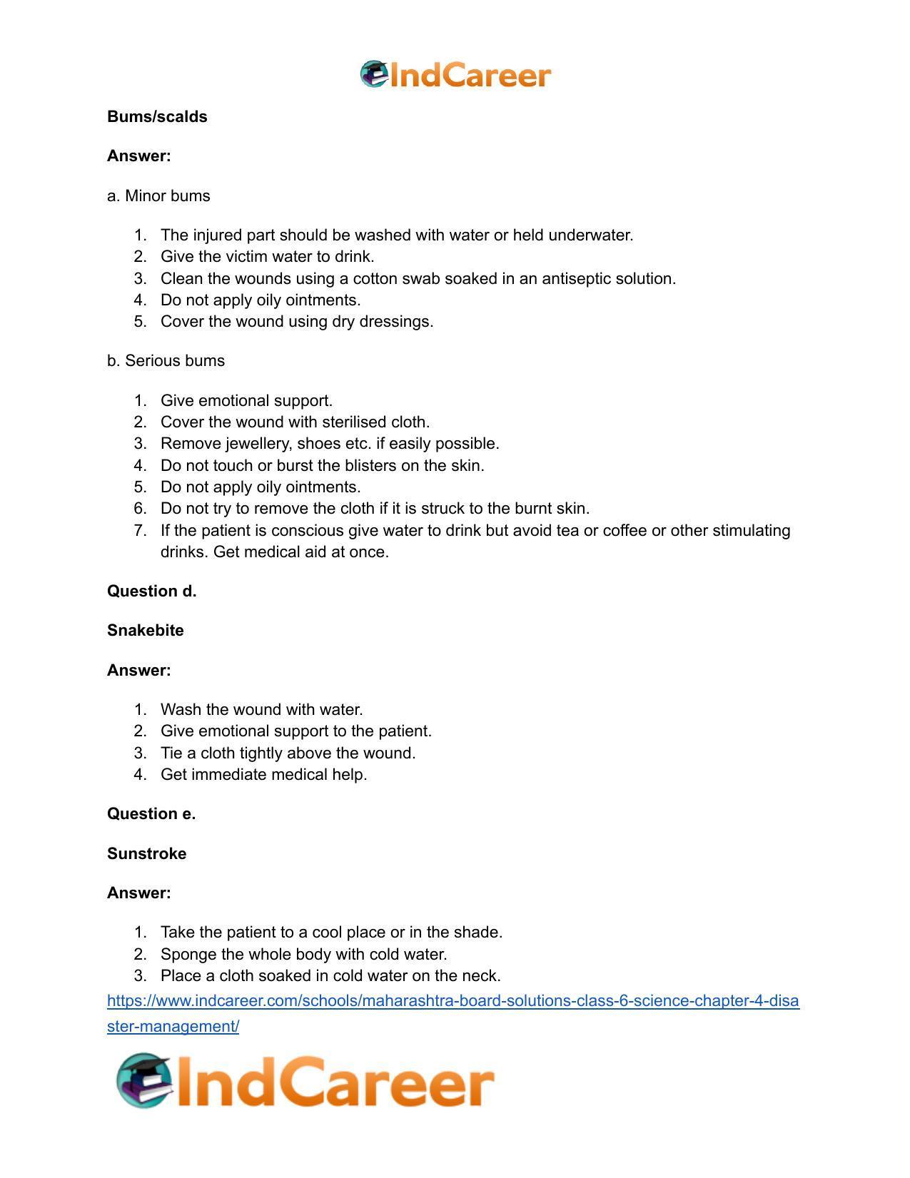 Maharashtra Board Solutions Class 6-Science: Chapter 4- Disaster Management - Page 4