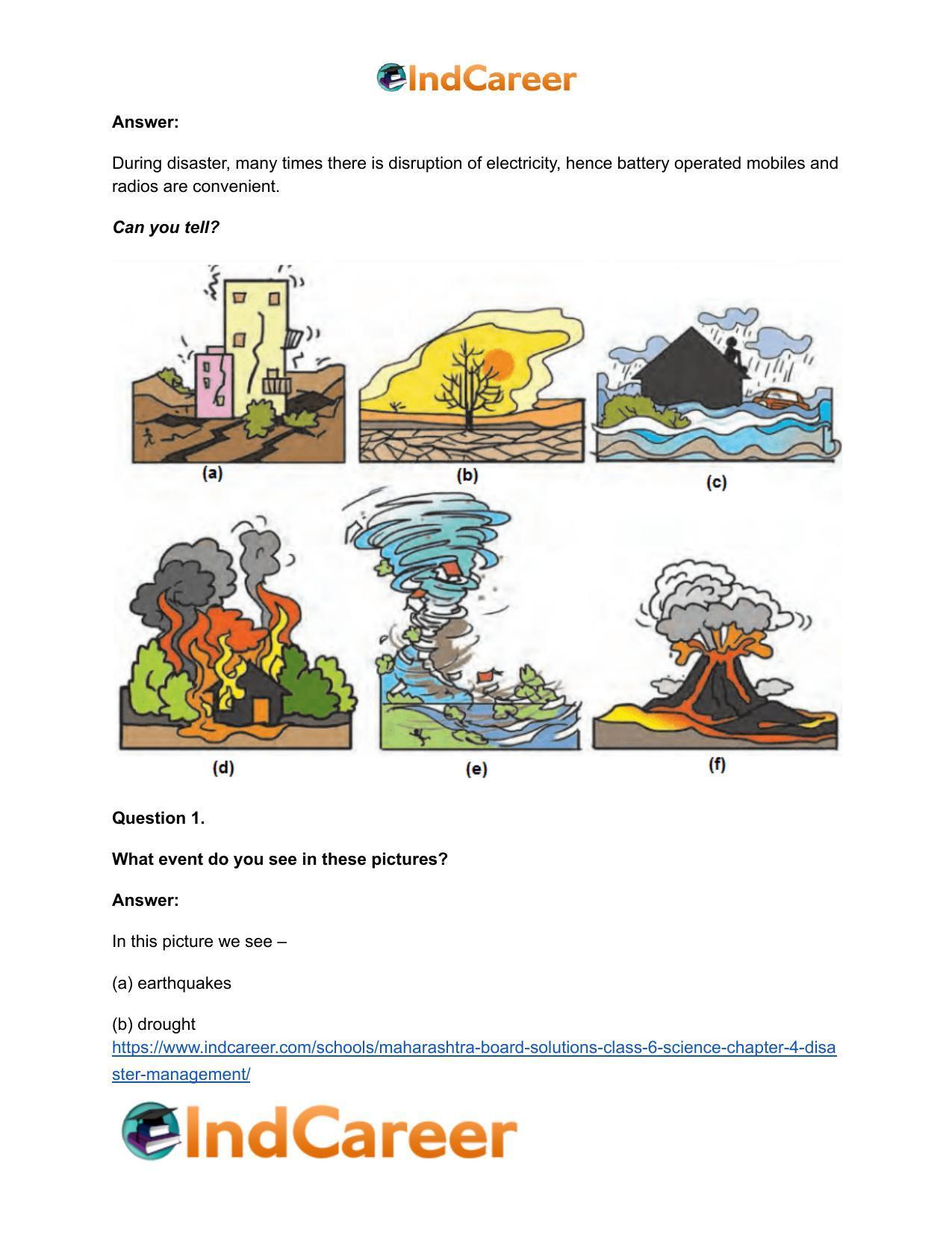 Maharashtra Board Solutions Class 6-Science: Chapter 4- Disaster Management - Page 18