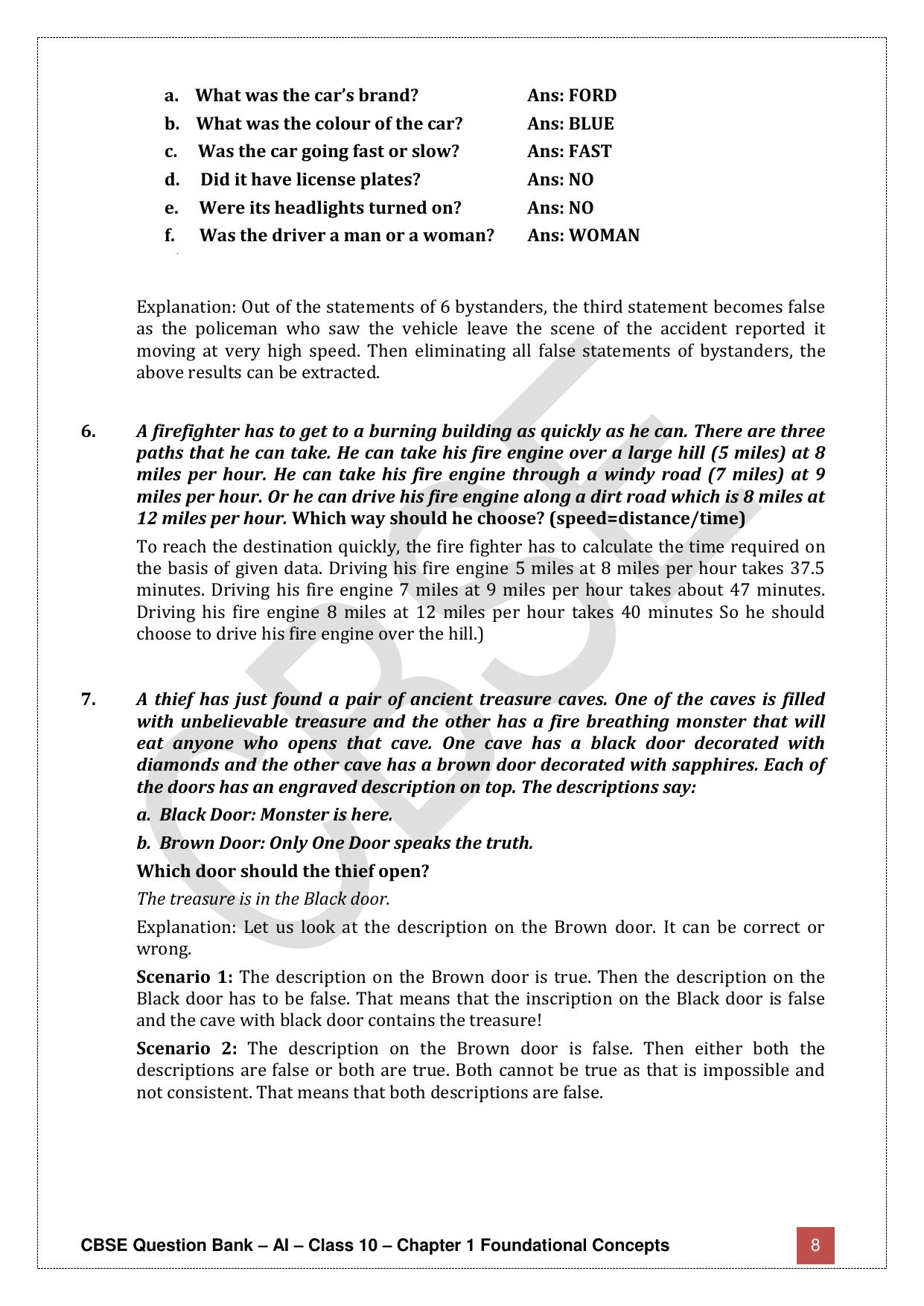 CBSE Class 10 Artificial Intelligence - Chapter 1 Question Bank - Page 8