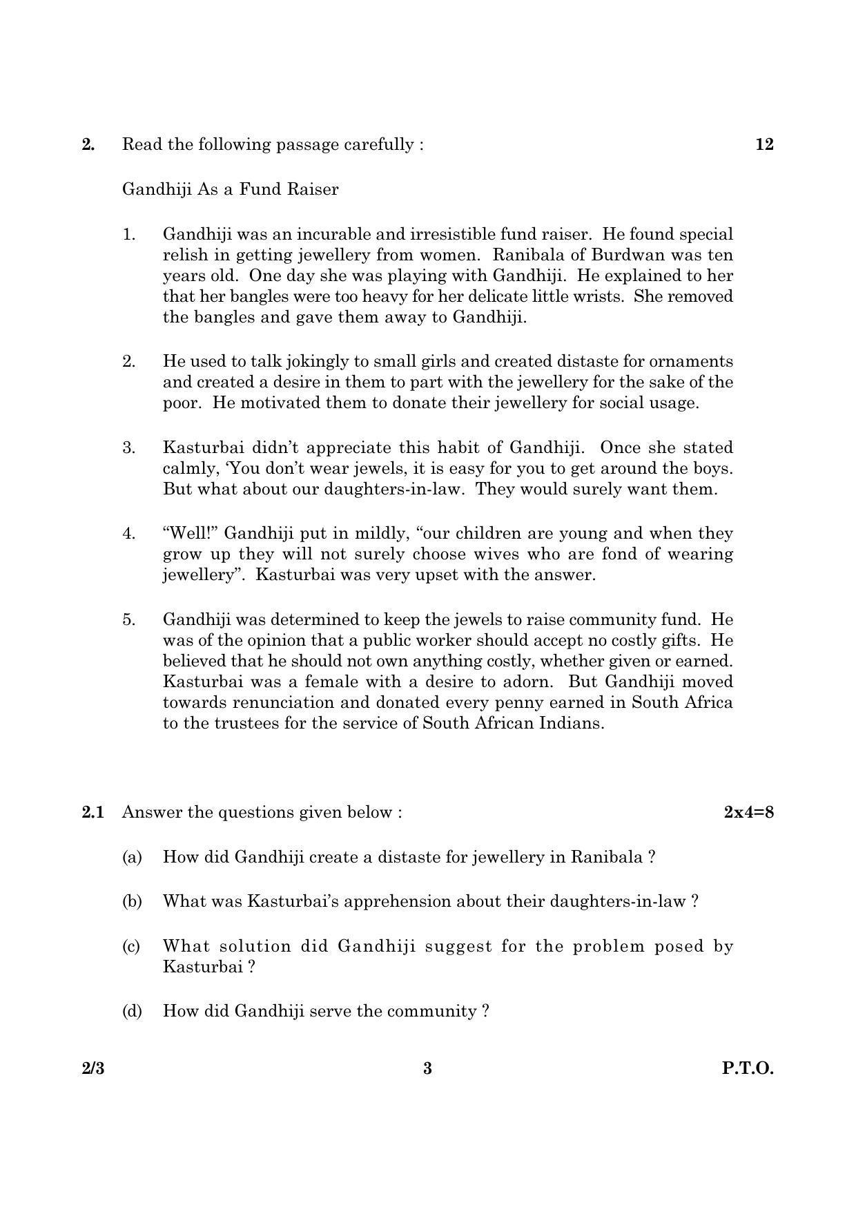 CBSE Class 10 002 Set 3 English Lang & Lite 2016 Question Paper - Page 3