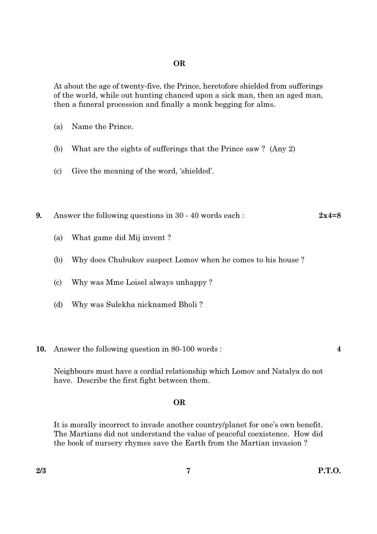 CBSE Class 10 002 Set 3 English Lang & Lite 2016 Question Paper - Page 7