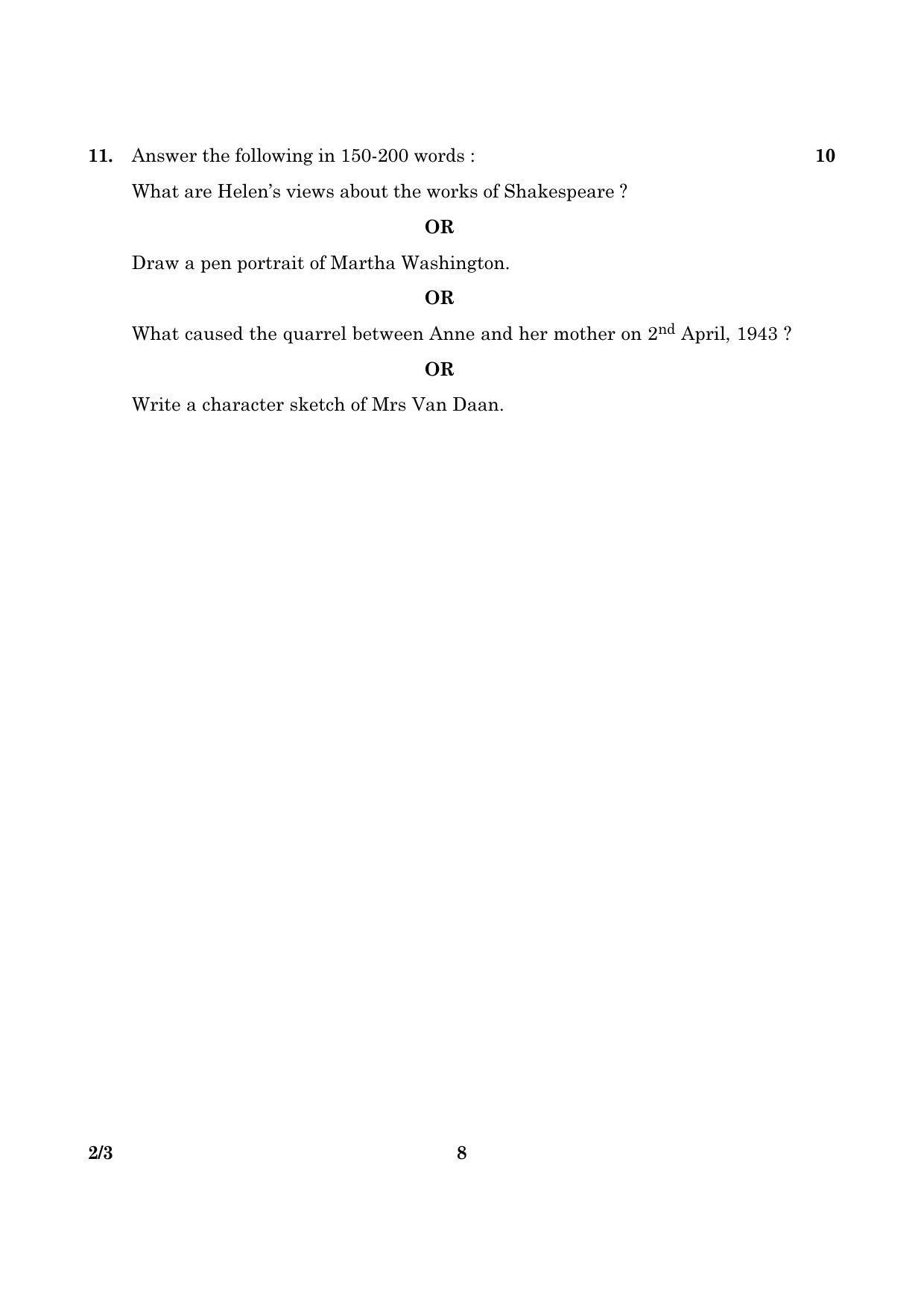 CBSE Class 10 002 Set 3 English Lang & Lite 2016 Question Paper - Page 8