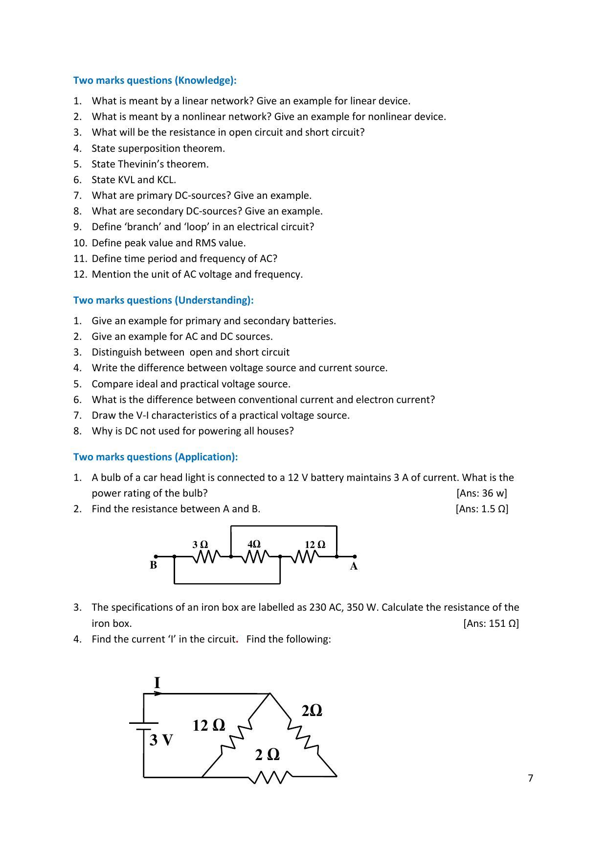 Karnataka 1st PUC Question Bank for Electronics - Page 7