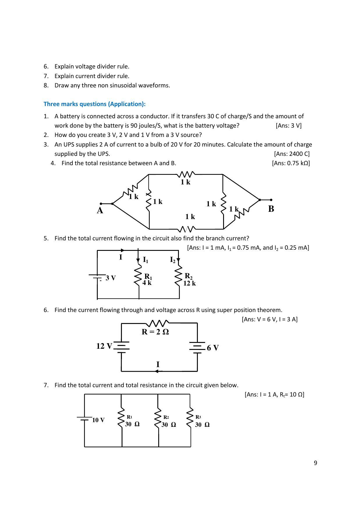 Karnataka 1st PUC Question Bank for Electronics - Page 9