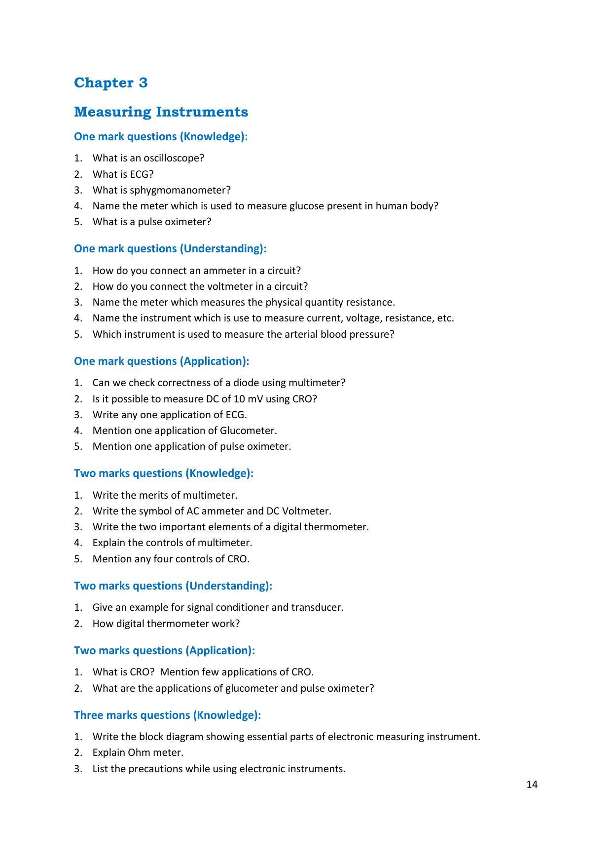 Karnataka 1st PUC Question Bank for Electronics - Page 14