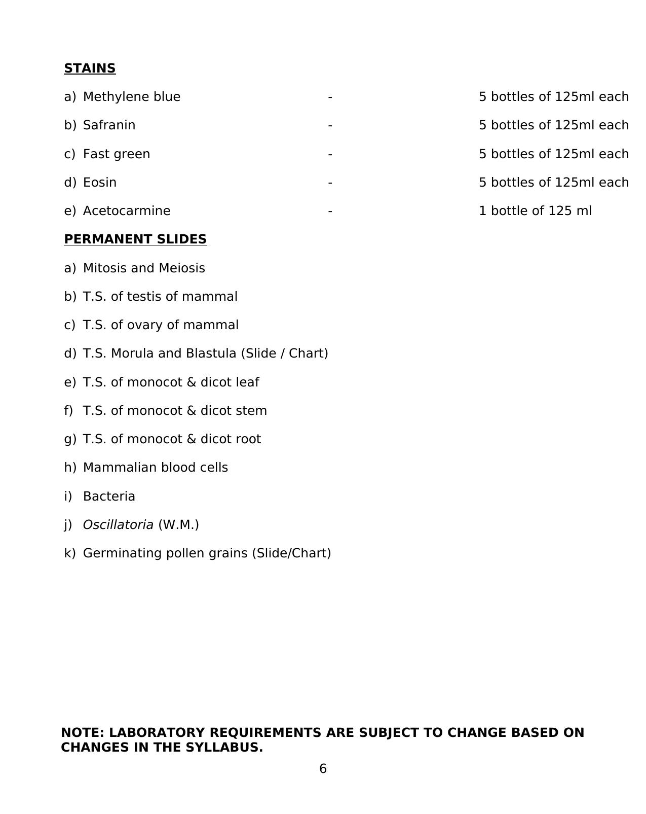 ISC Biology Lab Manual for Class 11 & Class 12 - Page 6
