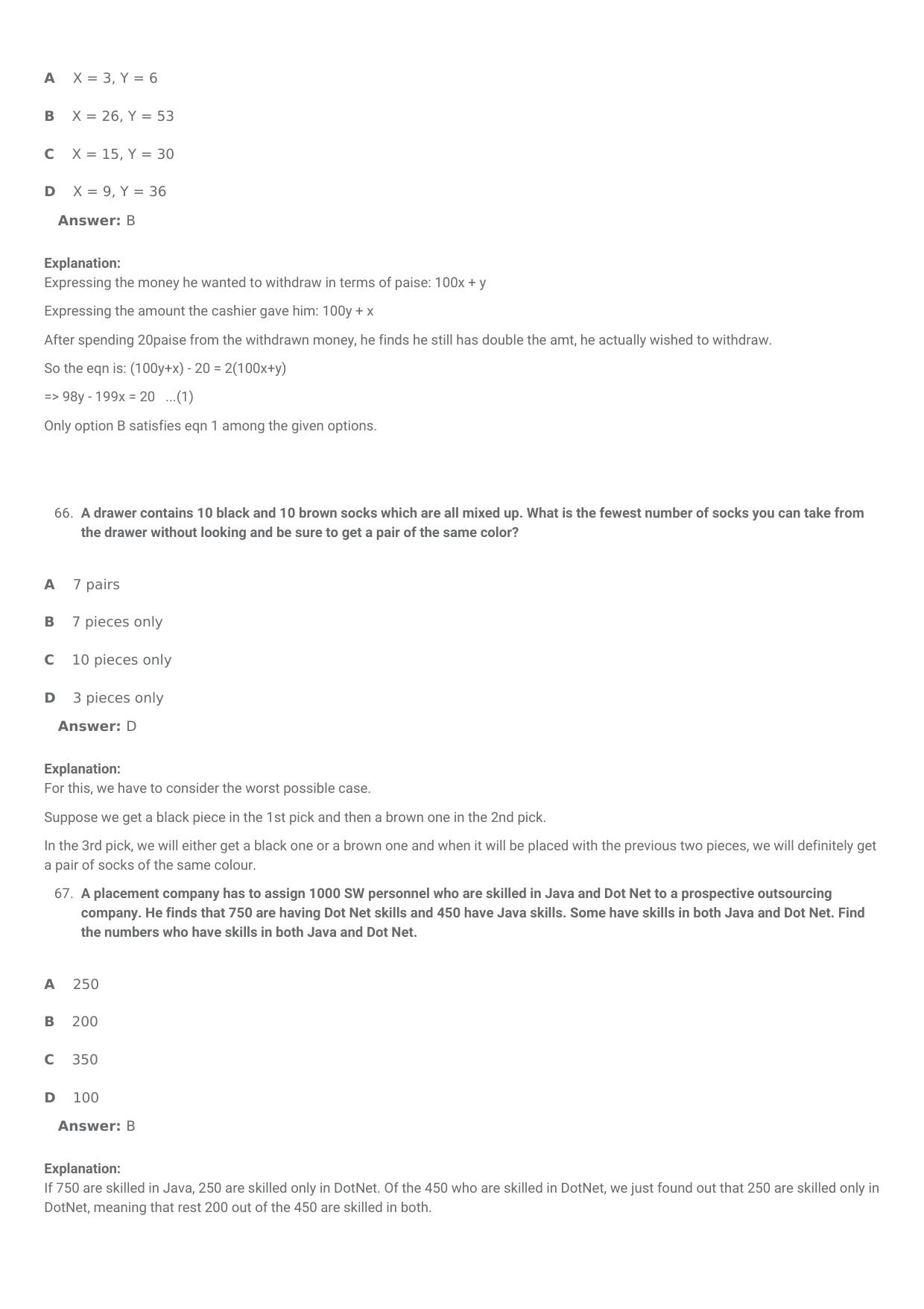 SNAP 2010 Question Paper with Solution - Page 30