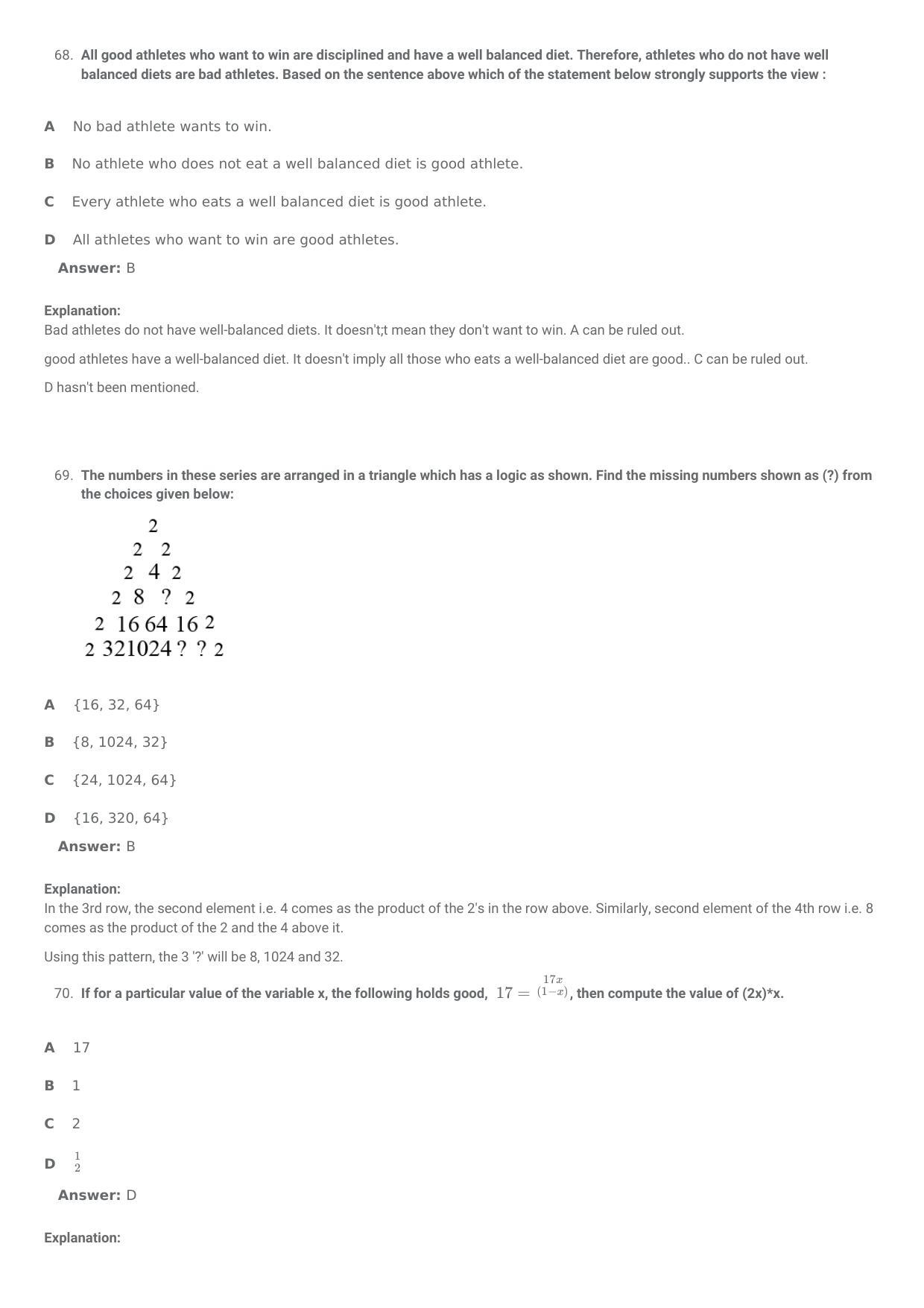 SNAP 2010 Question Paper with Solution - Page 31