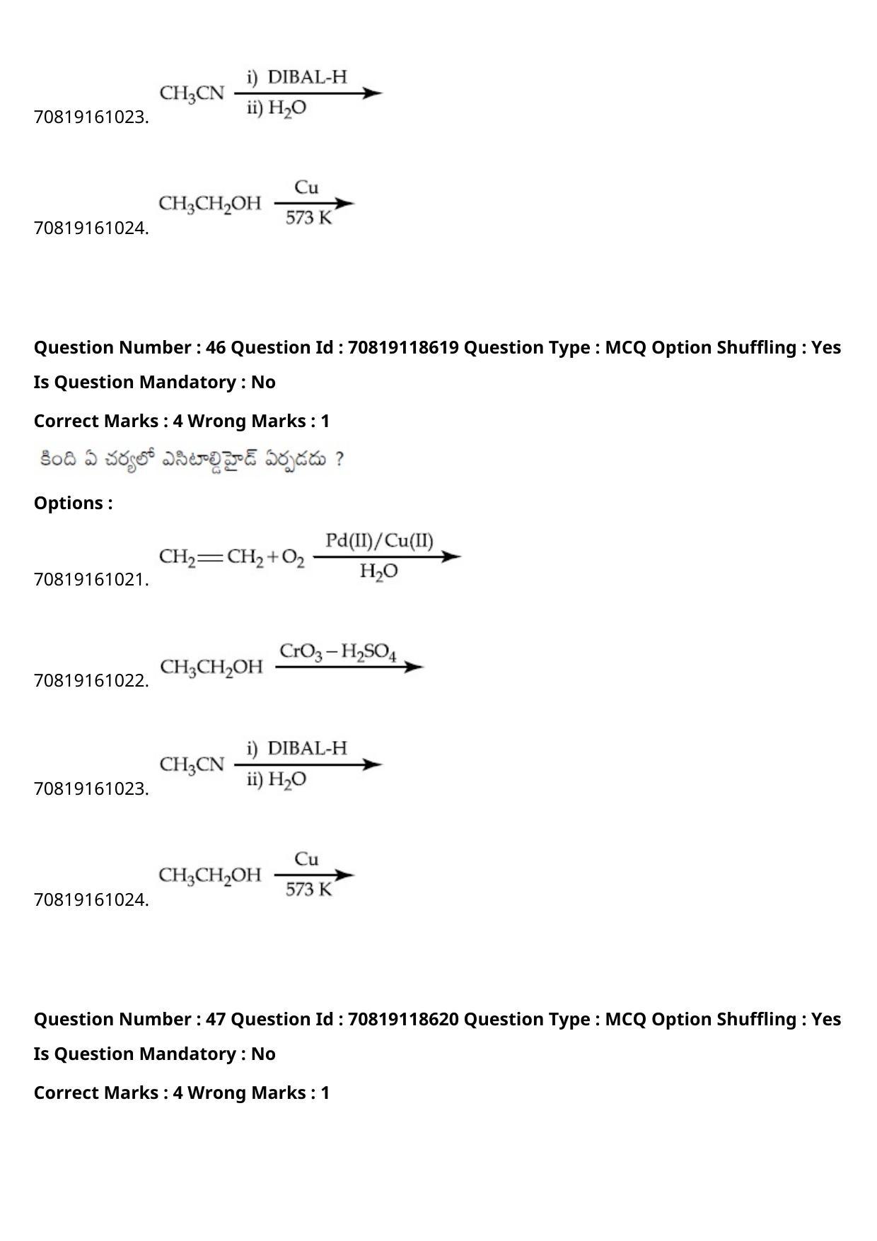 JEE Mains 2021: BTech Telugu (Shift 1) 25-02-2021 Question Paper - Page 56