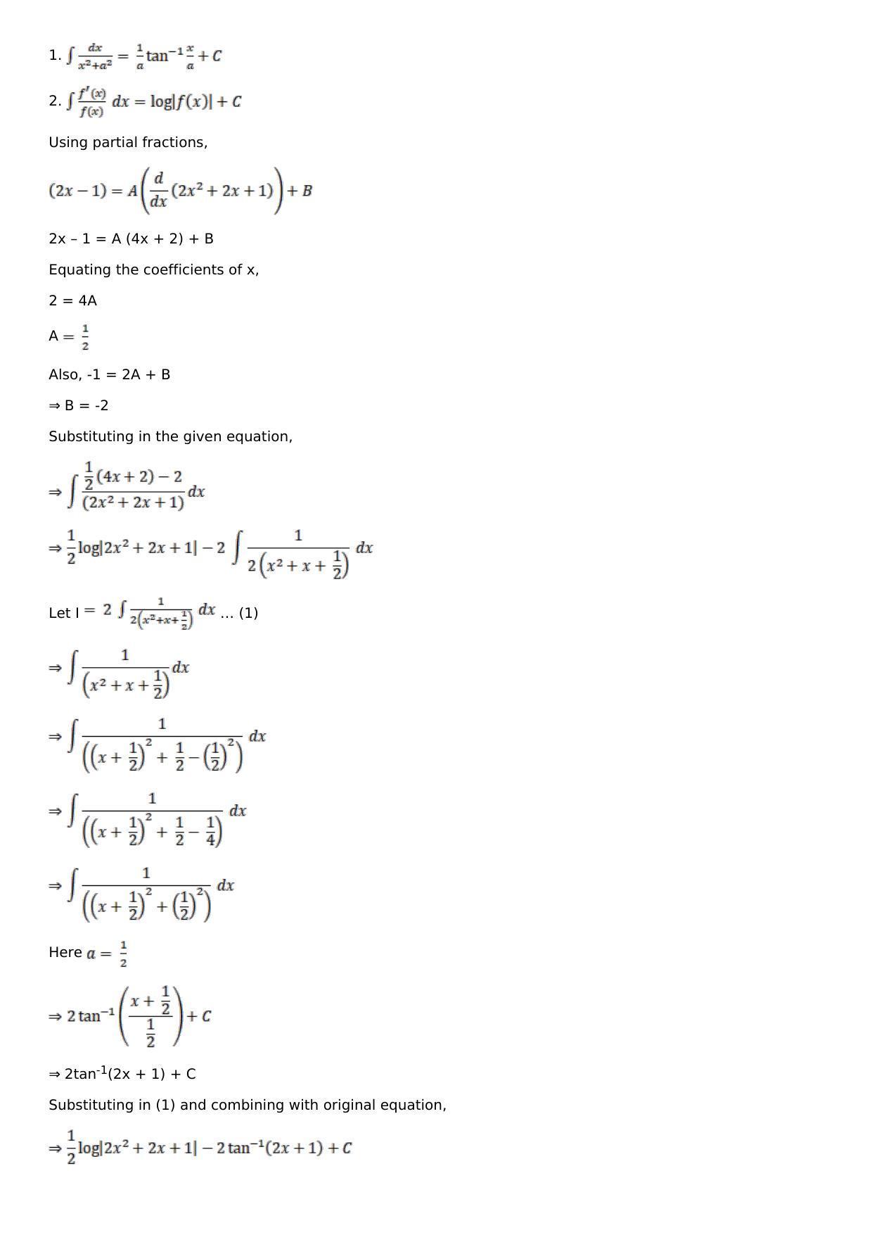 Chapter 14: Some Special Integrals Solutions: RS Aggarwal Class 12 Solutions  - Page 19