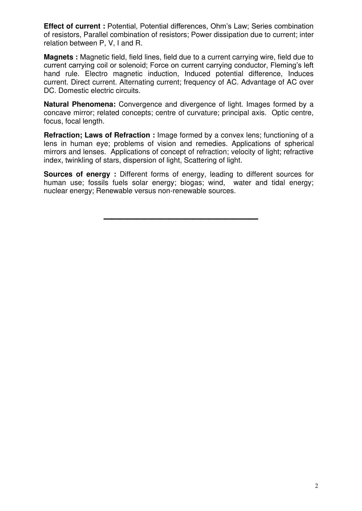 AMU Entrance Exam: Diploma in Engg. Syllabus - Page 2