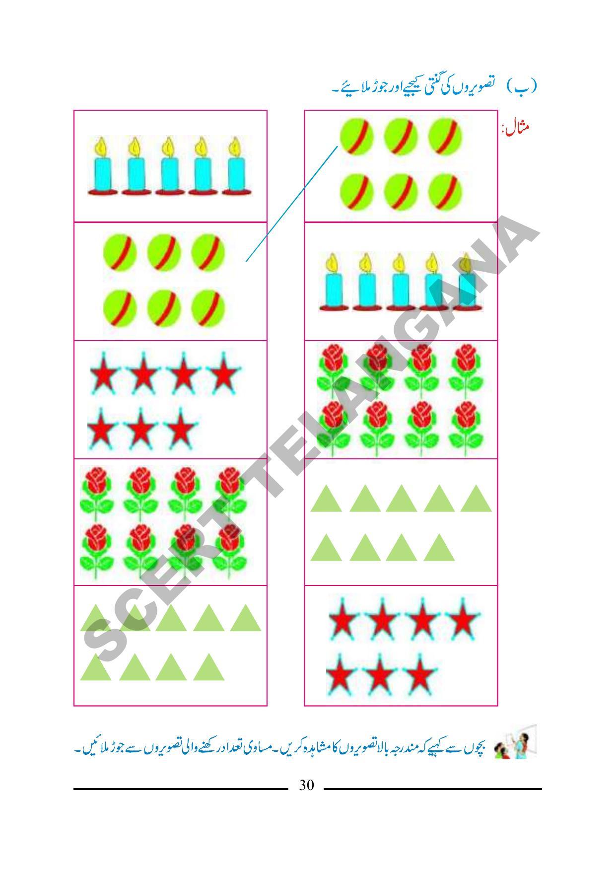 TS SCERT Class 1 Maths (Urdu Medium) Text Book - Page 42