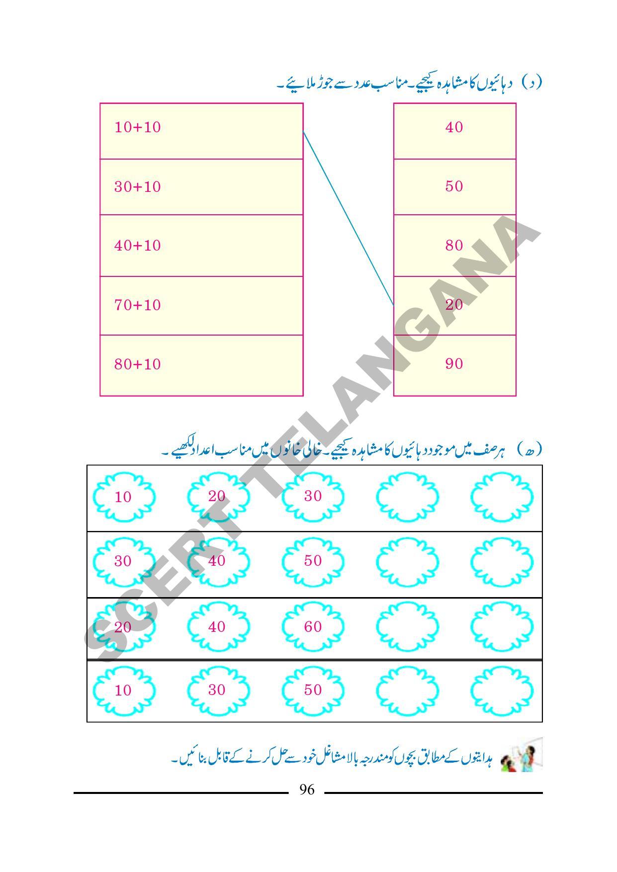 TS SCERT Class 1 Maths (Urdu Medium) Text Book - Page 108