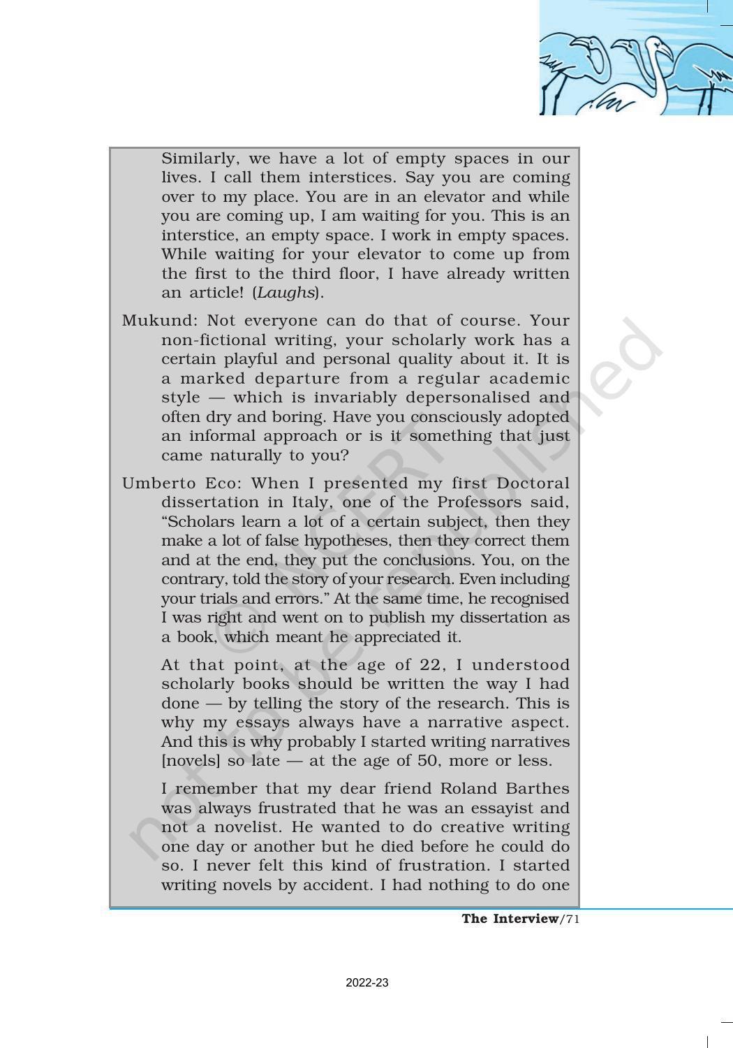 NCERT Book for Class 12 English Chapter 7 The Interview - Page 4