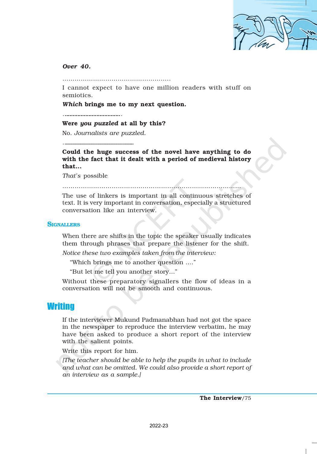 NCERT Book for Class 12 English Chapter 7 The Interview - Page 8