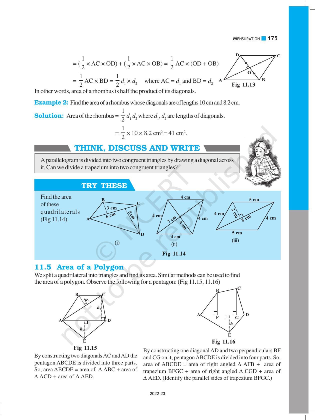 NCERT Book for Class 8 Maths Chapter 11 Mensuration - Page 7