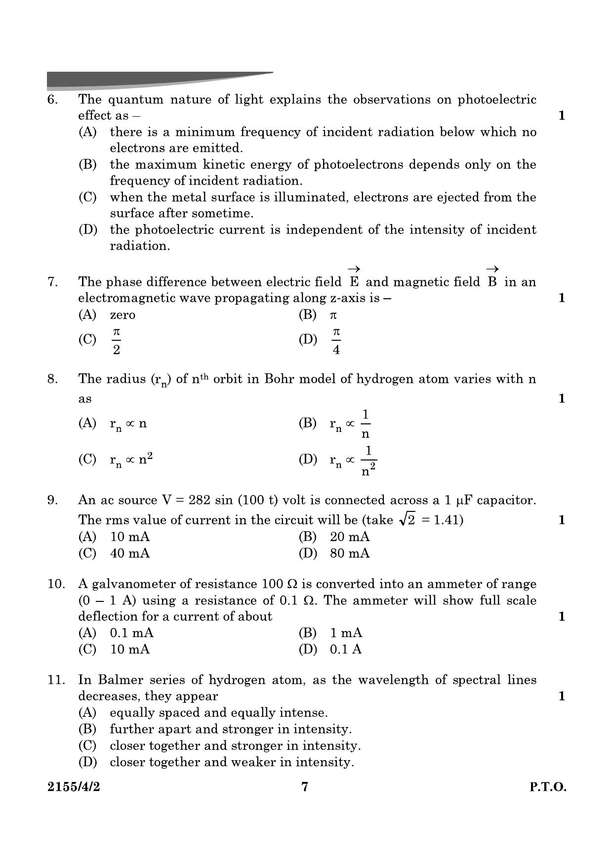 CBSE Class 12 55-4-2 Physics 2024 Question Paper - Page 7