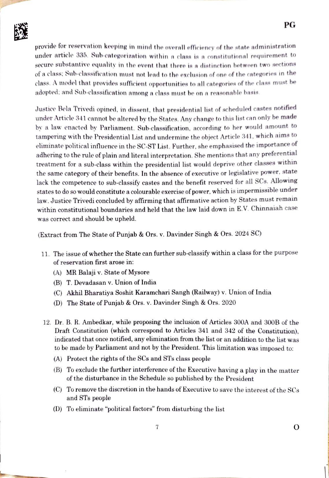 CLAT 2025 PG Question Paper - Page 5