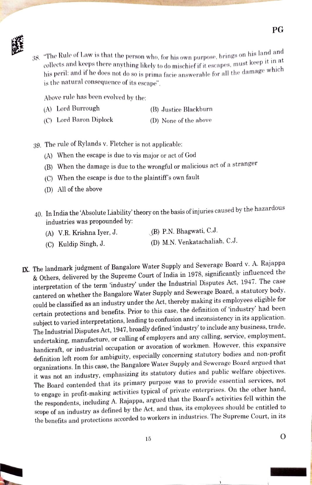 CLAT 2025 PG Question Paper - Page 13