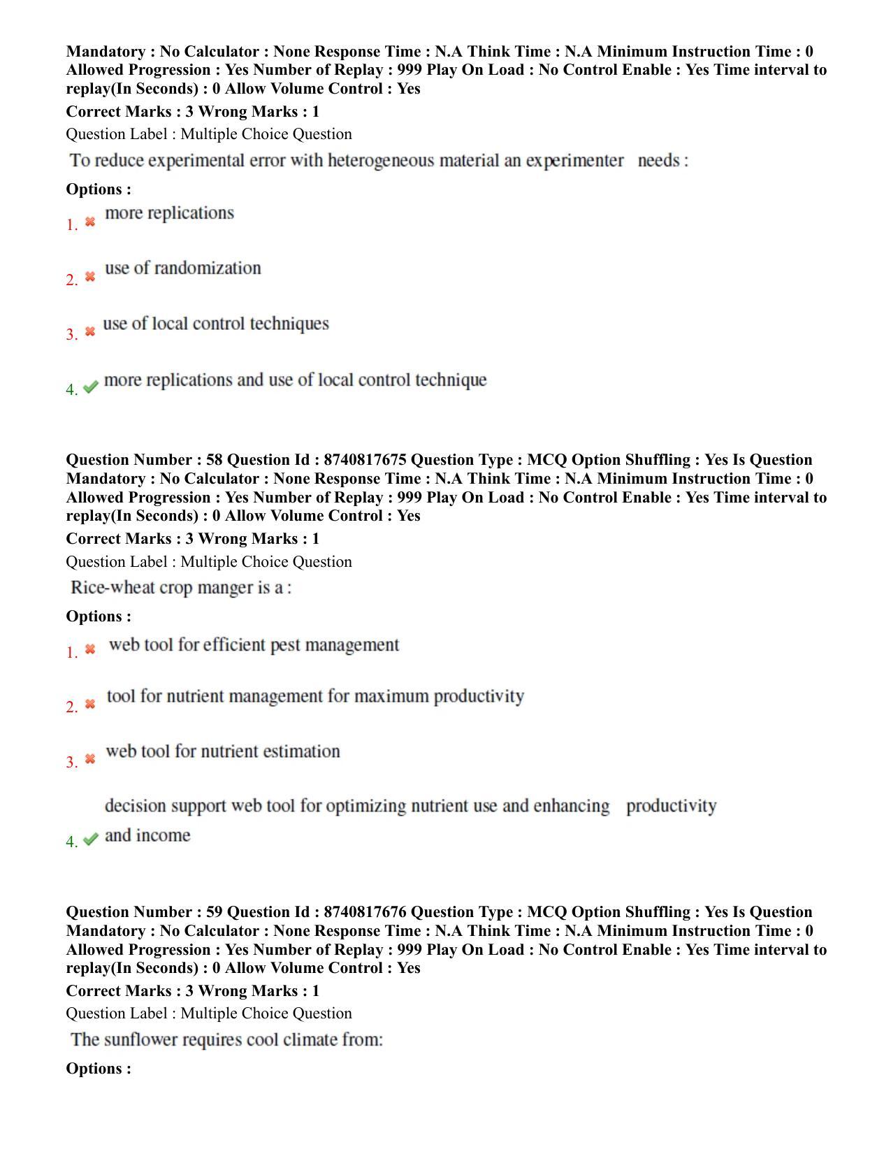 BHU RET Agronomy 2020 Question Pape - Page 35