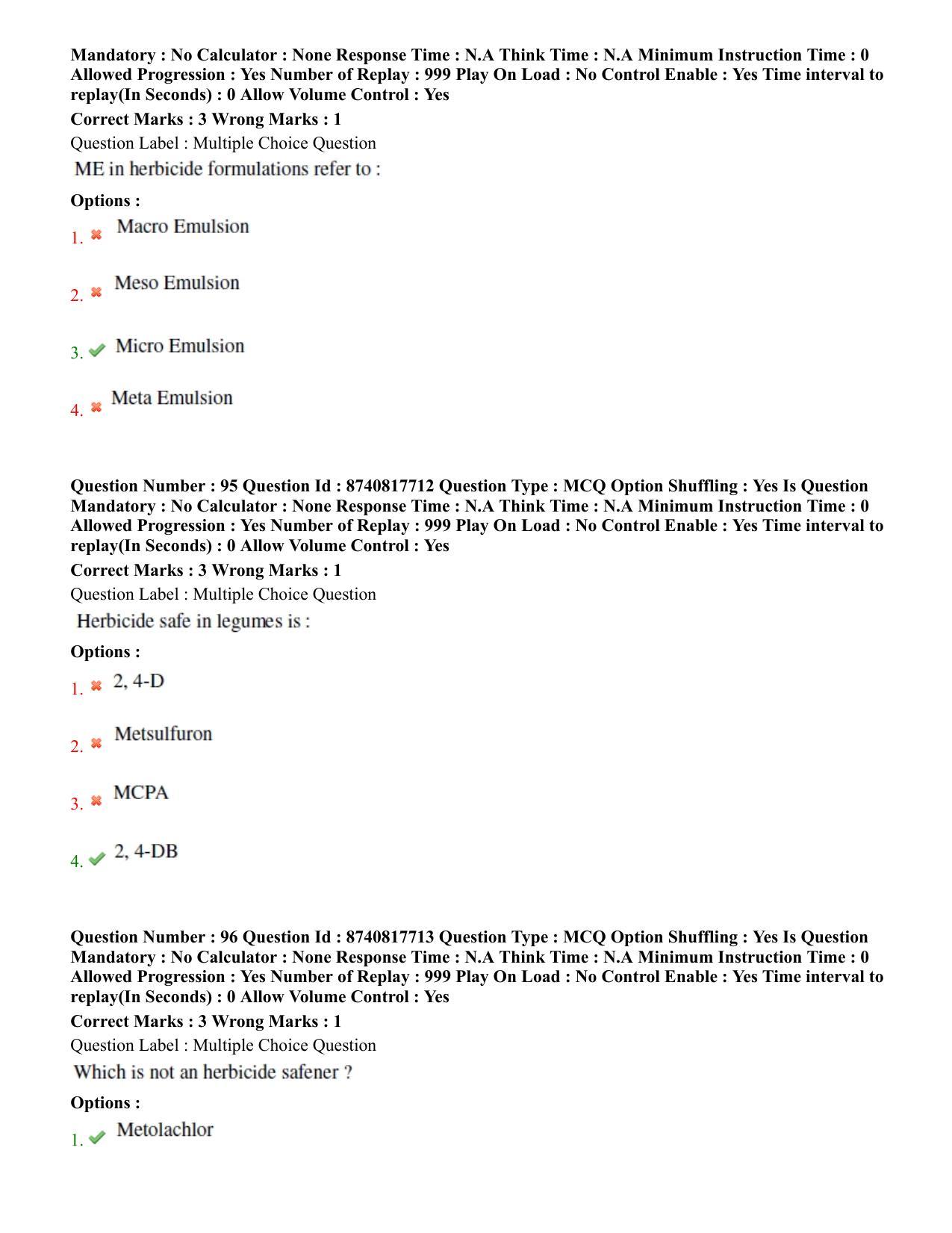 BHU RET Agronomy 2020 Question Pape - Page 50