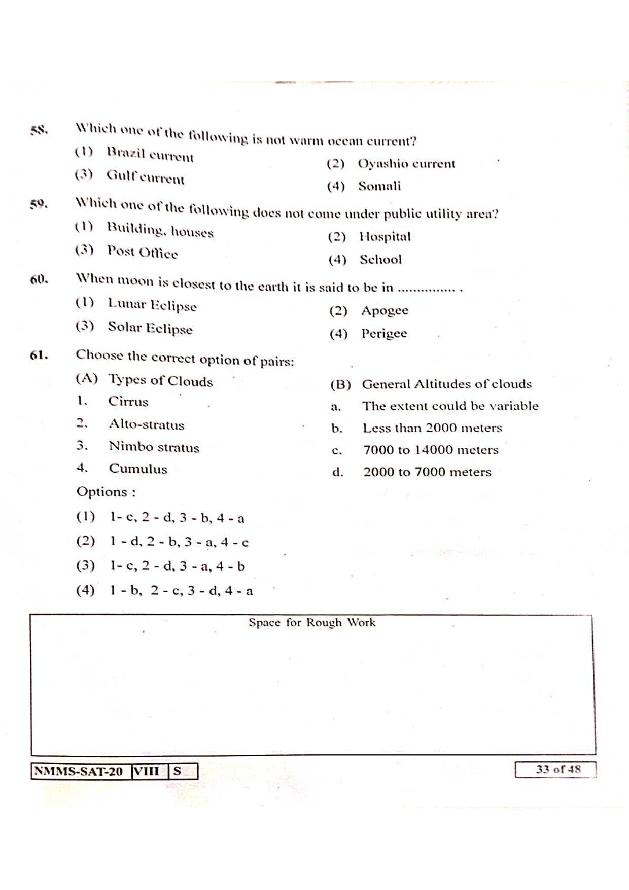 SAT MARATHI 2020-21 Class 8 Maharashtra NMMS Question Papers - Page 33