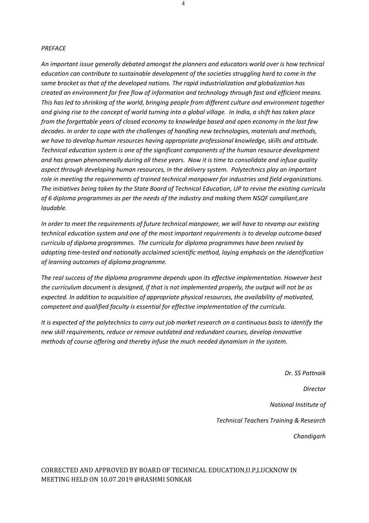 EFFECTIVE FROM JULY 2019-20 - SIX SEMESTER DIPLOMA COURSE IN ELECTRICAL ENGINEERING - Page 4