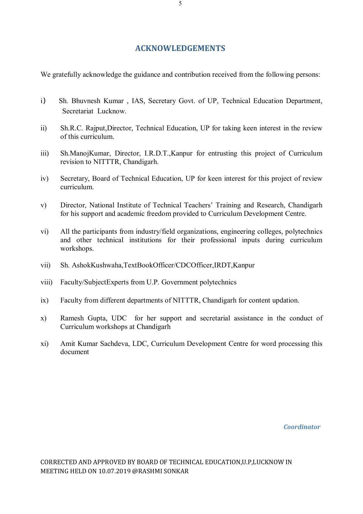 EFFECTIVE FROM JULY 2019-20 - SIX SEMESTER DIPLOMA COURSE IN ELECTRICAL ENGINEERING - Page 5