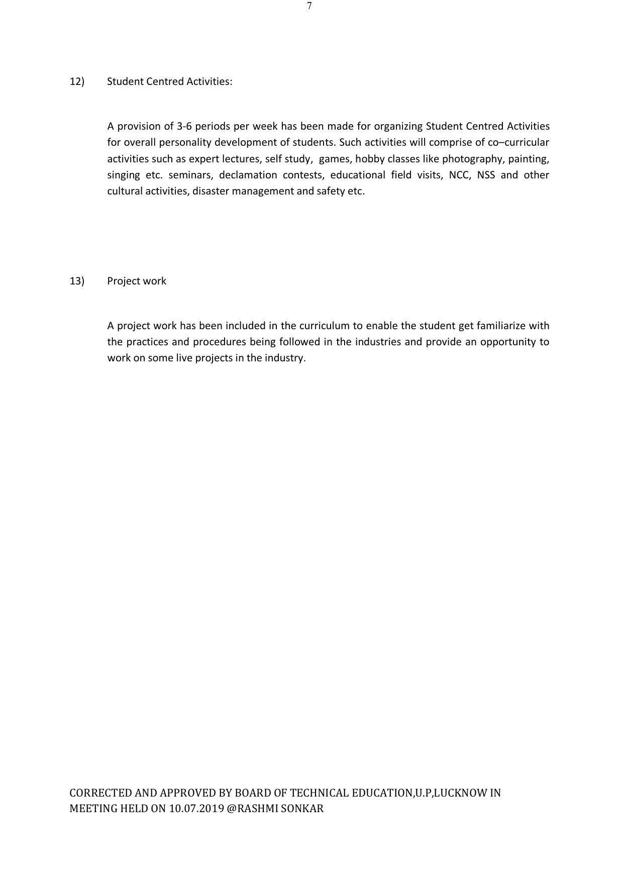 EFFECTIVE FROM JULY 2019-20 - SIX SEMESTER DIPLOMA COURSE IN ELECTRICAL ENGINEERING - Page 7