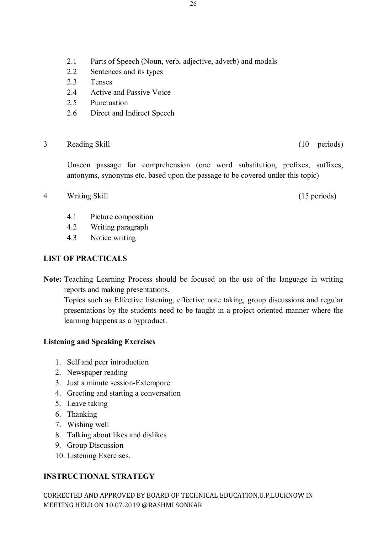 EFFECTIVE FROM JULY 2019-20 - SIX SEMESTER DIPLOMA COURSE IN ELECTRICAL ENGINEERING - Page 26