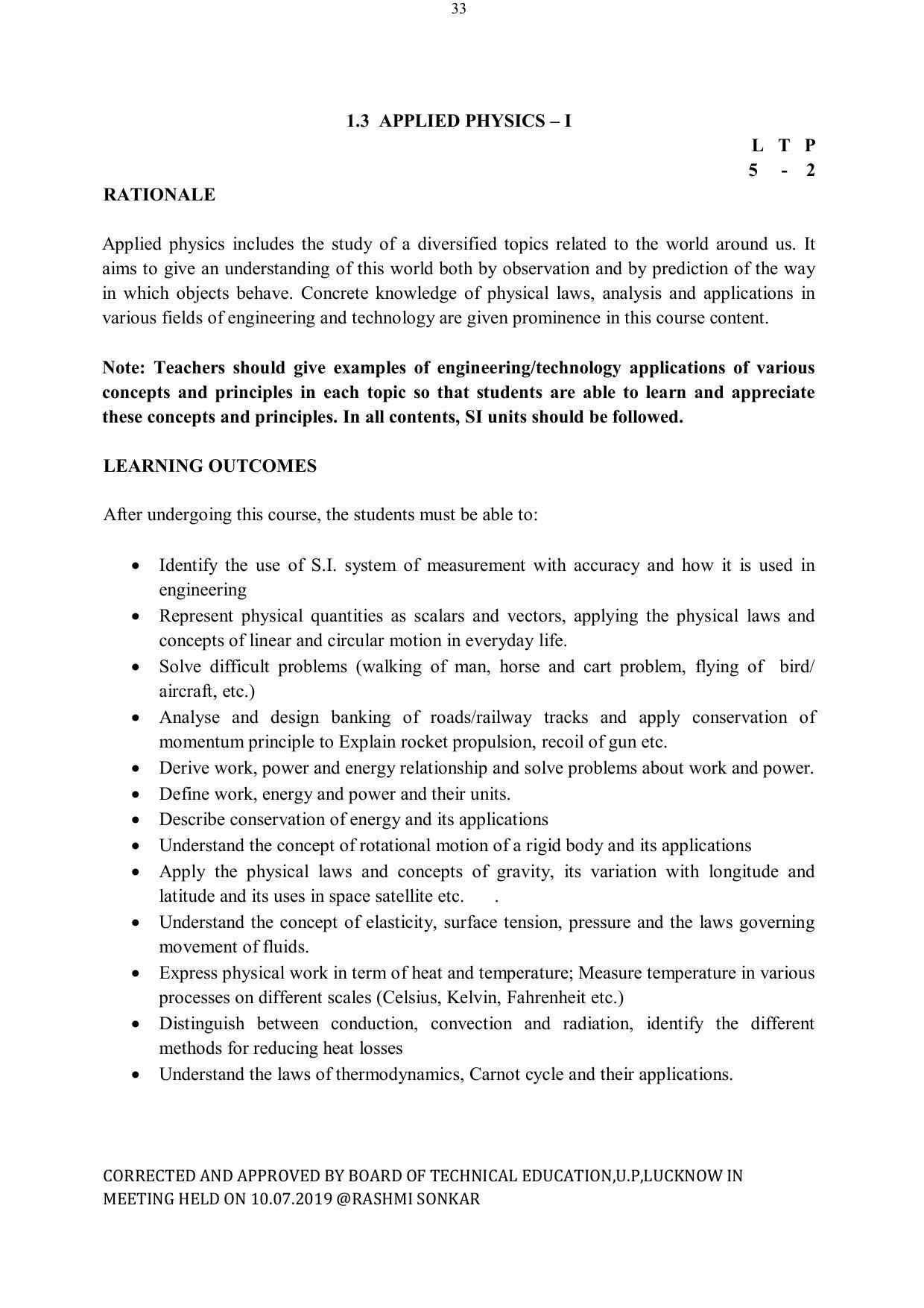 EFFECTIVE FROM JULY 2019-20 - SIX SEMESTER DIPLOMA COURSE IN ELECTRICAL ENGINEERING - Page 33