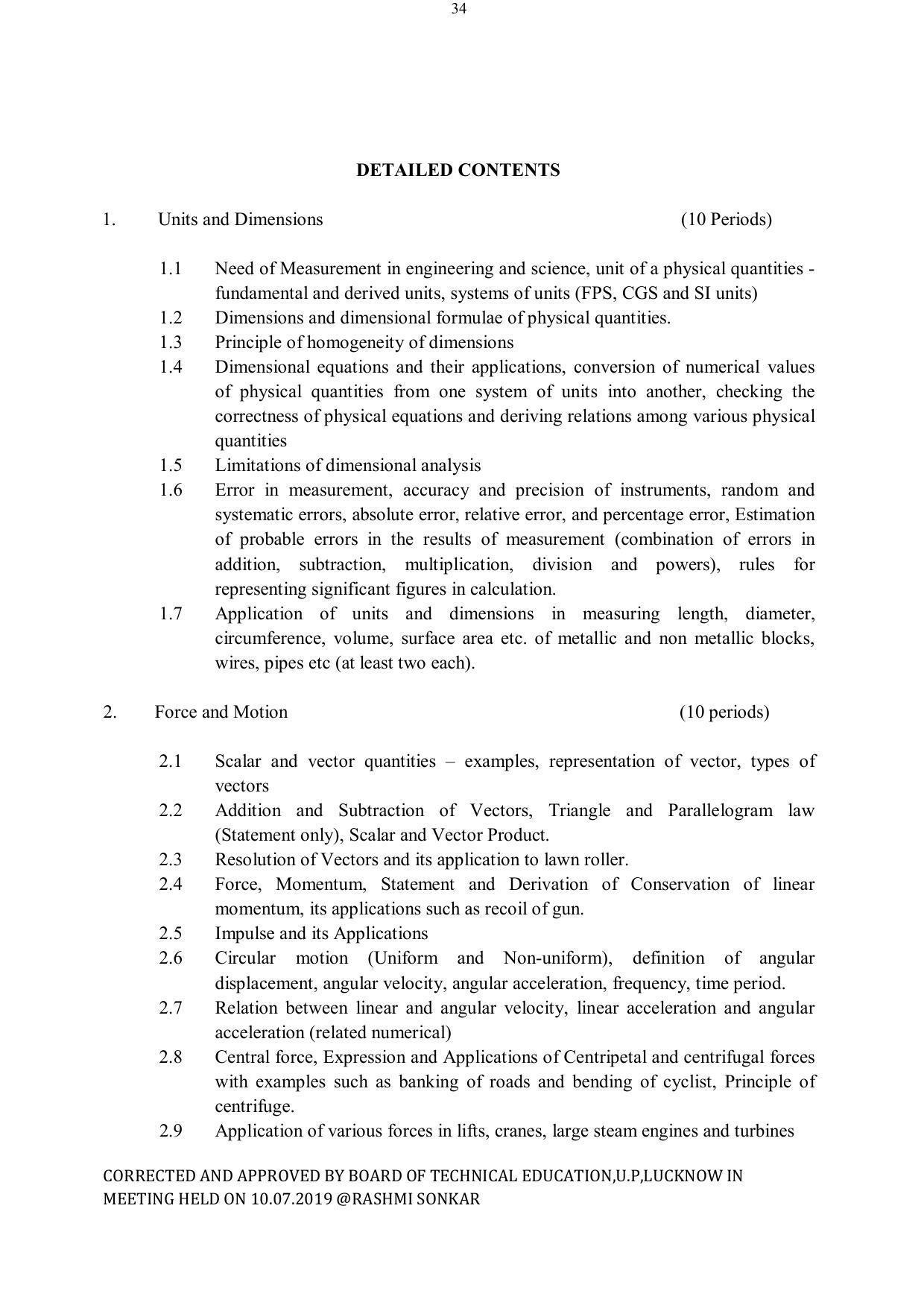 EFFECTIVE FROM JULY 2019-20 - SIX SEMESTER DIPLOMA COURSE IN ELECTRICAL ENGINEERING - Page 34