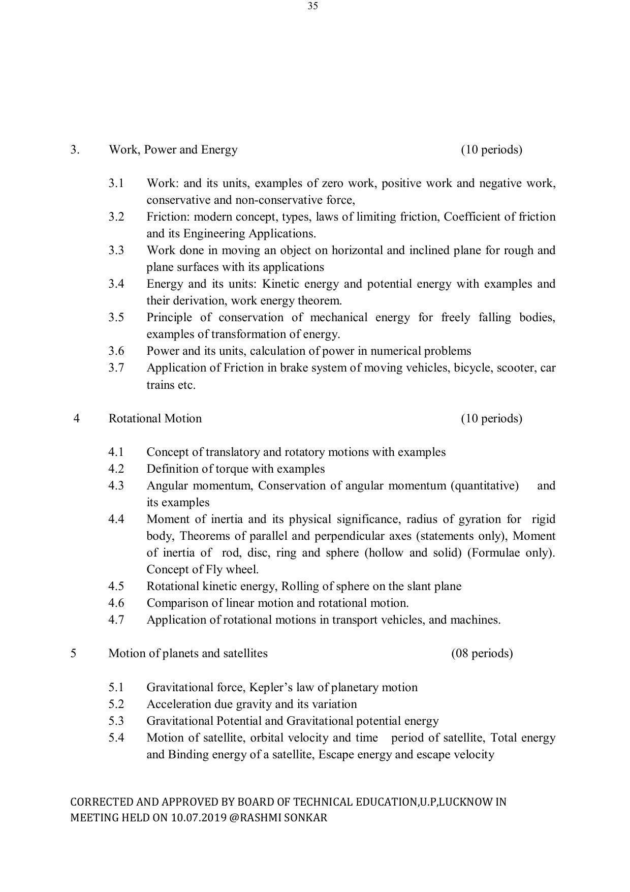 EFFECTIVE FROM JULY 2019-20 - SIX SEMESTER DIPLOMA COURSE IN ELECTRICAL ENGINEERING - Page 35