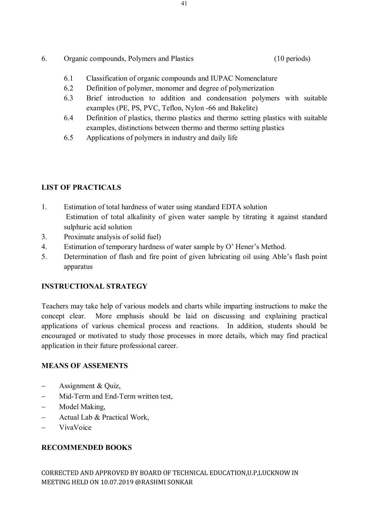 EFFECTIVE FROM JULY 2019-20 - SIX SEMESTER DIPLOMA COURSE IN ELECTRICAL ENGINEERING - Page 41