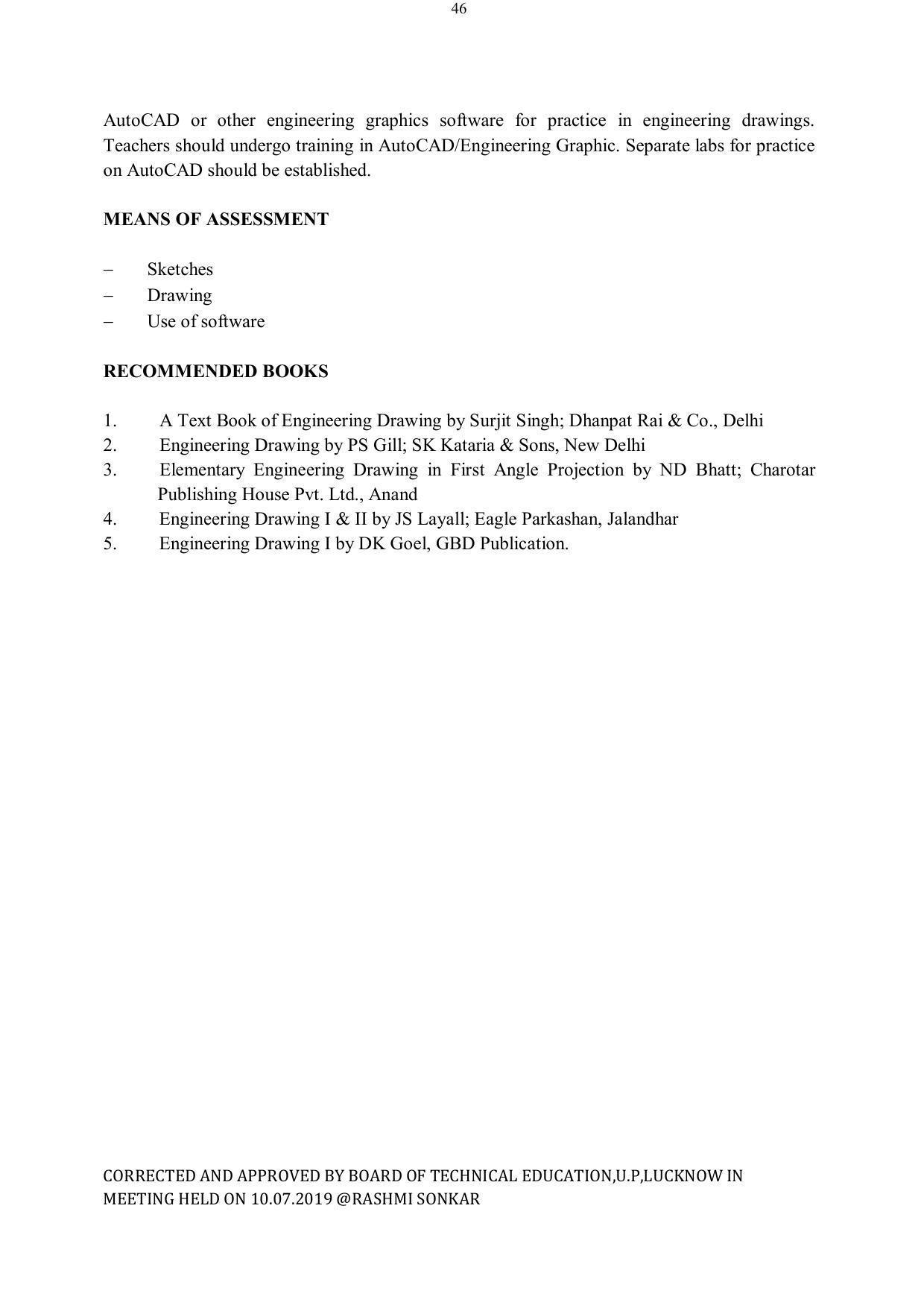 EFFECTIVE FROM JULY 2019-20 - SIX SEMESTER DIPLOMA COURSE IN ELECTRICAL ENGINEERING - Page 46