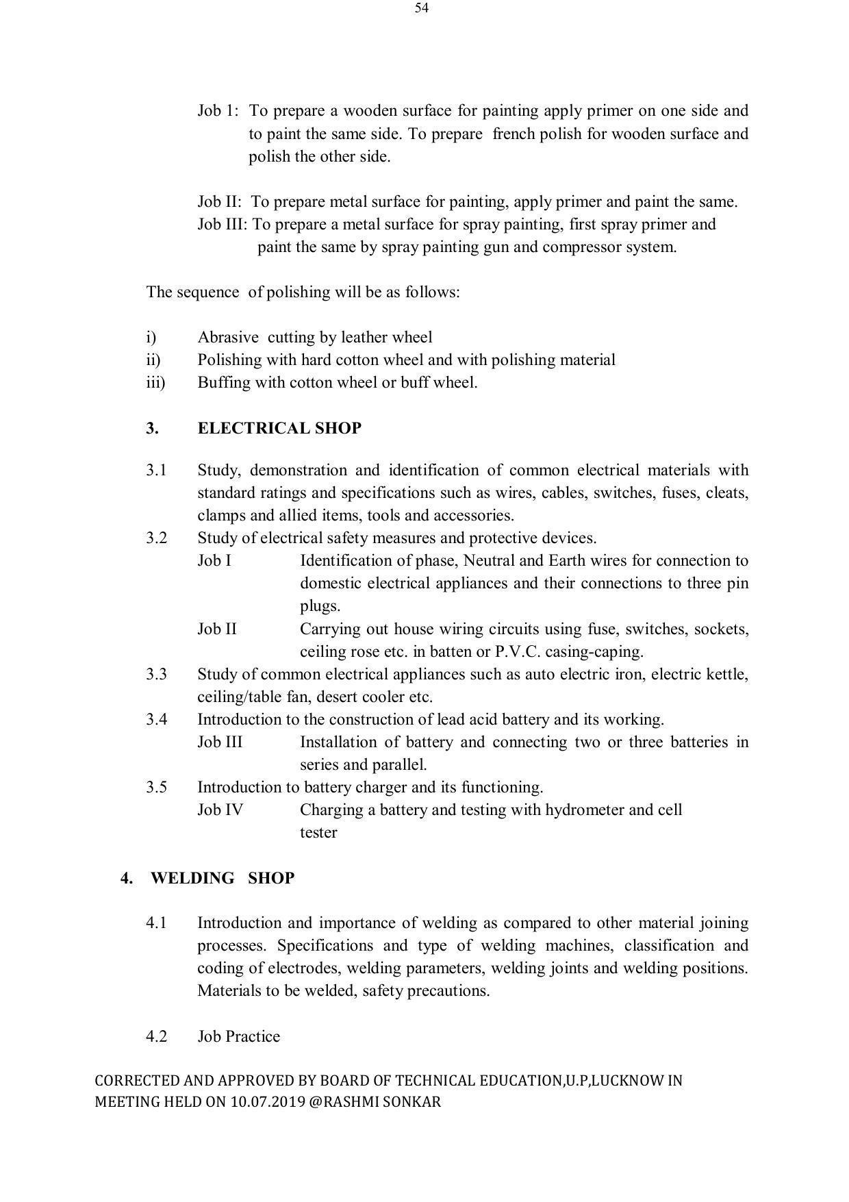 EFFECTIVE FROM JULY 2019-20 - SIX SEMESTER DIPLOMA COURSE IN ELECTRICAL ENGINEERING - Page 54