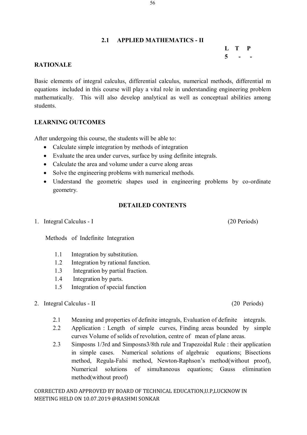 EFFECTIVE FROM JULY 2019-20 - SIX SEMESTER DIPLOMA COURSE IN ELECTRICAL ENGINEERING - Page 56