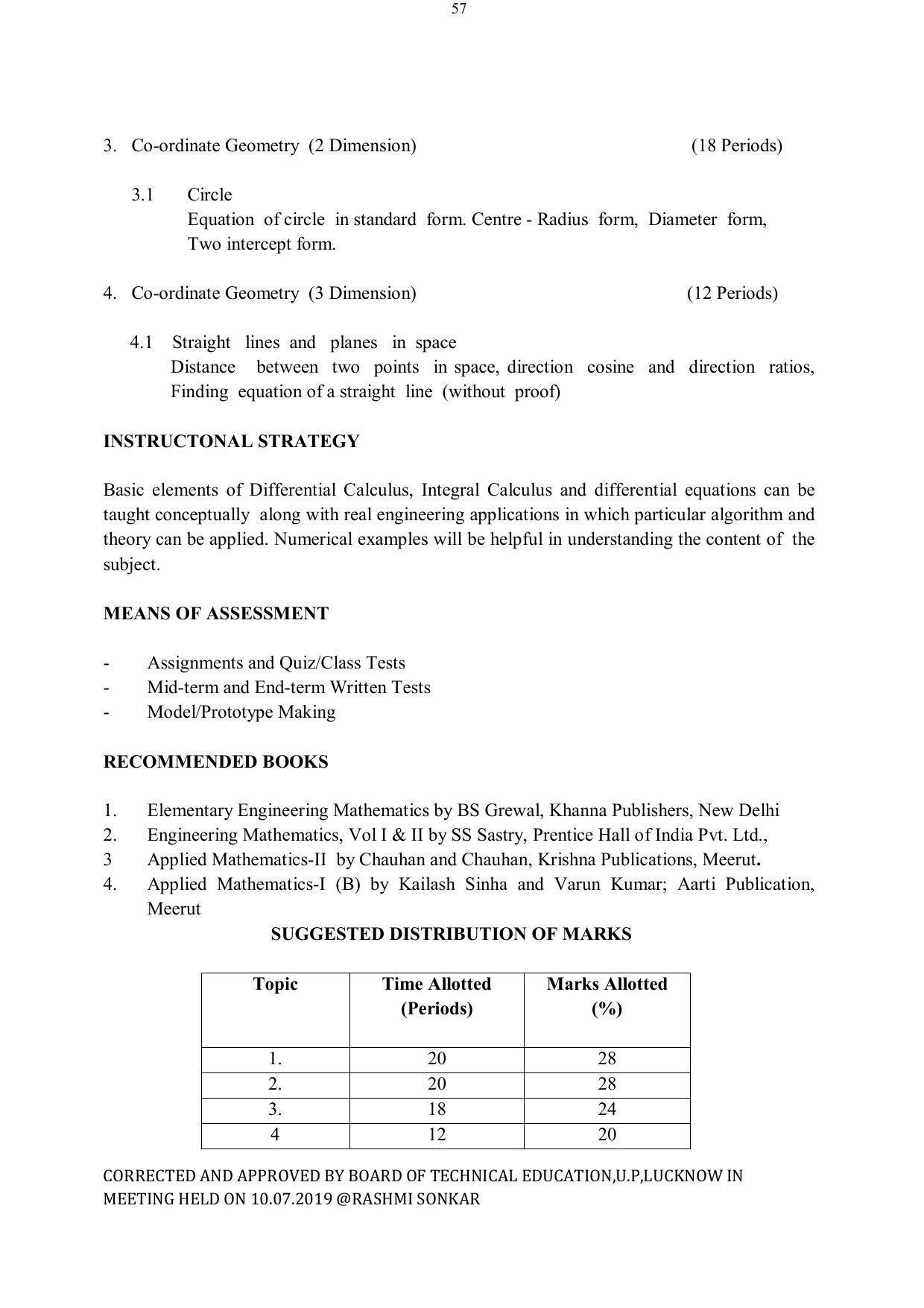 EFFECTIVE FROM JULY 2019-20 - SIX SEMESTER DIPLOMA COURSE IN ELECTRICAL ENGINEERING - Page 57