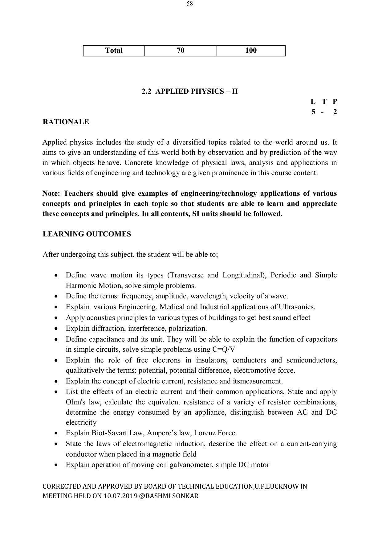 EFFECTIVE FROM JULY 2019-20 - SIX SEMESTER DIPLOMA COURSE IN ELECTRICAL ENGINEERING - Page 58