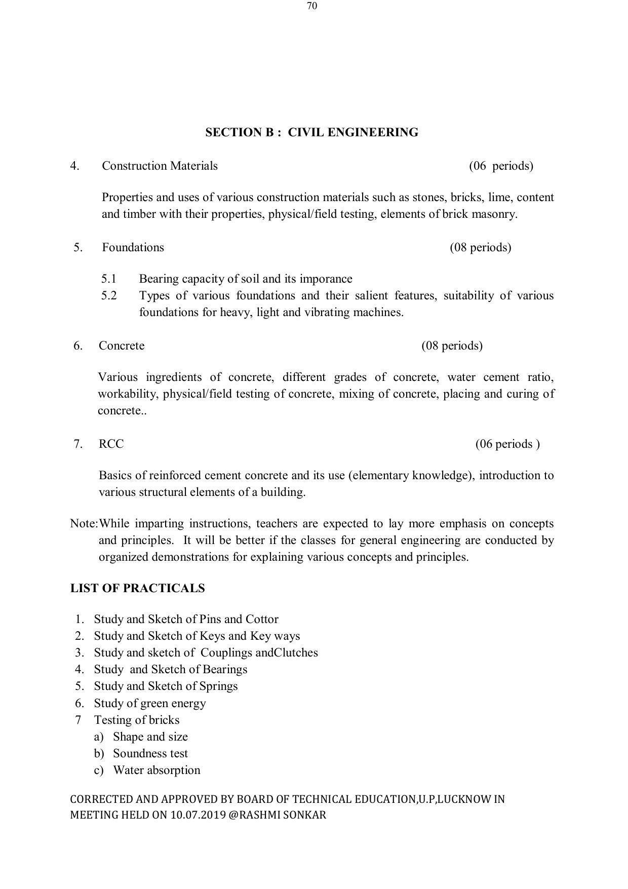 EFFECTIVE FROM JULY 2019-20 - SIX SEMESTER DIPLOMA COURSE IN ELECTRICAL ENGINEERING - Page 70