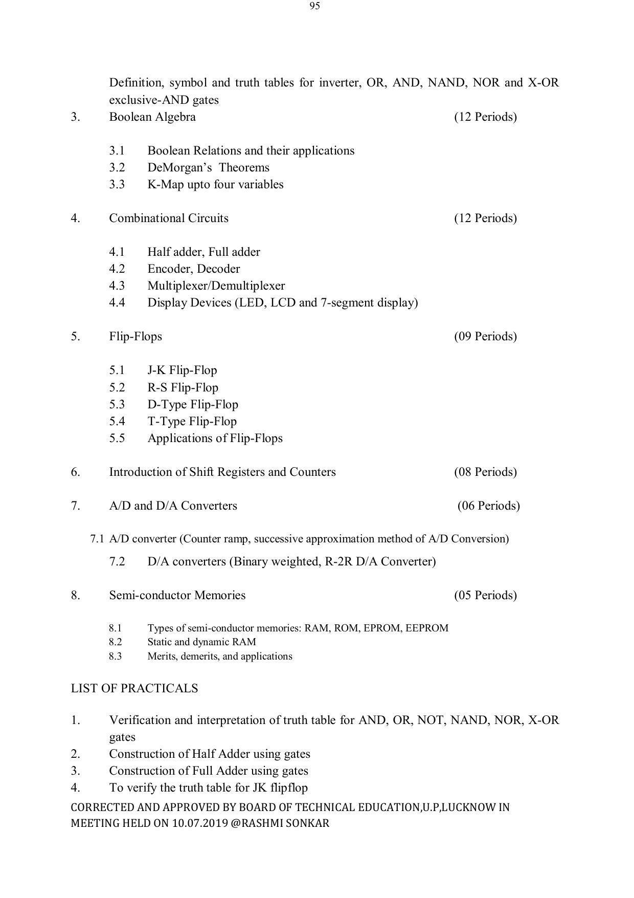 EFFECTIVE FROM JULY 2019-20 - SIX SEMESTER DIPLOMA COURSE IN ELECTRICAL ENGINEERING - Page 95