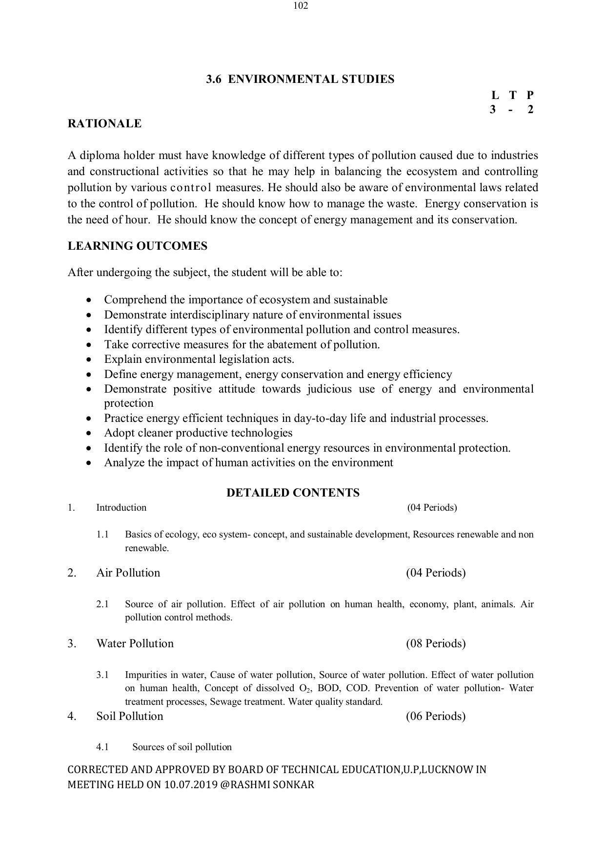 EFFECTIVE FROM JULY 2019-20 - SIX SEMESTER DIPLOMA COURSE IN ELECTRICAL ENGINEERING - Page 102