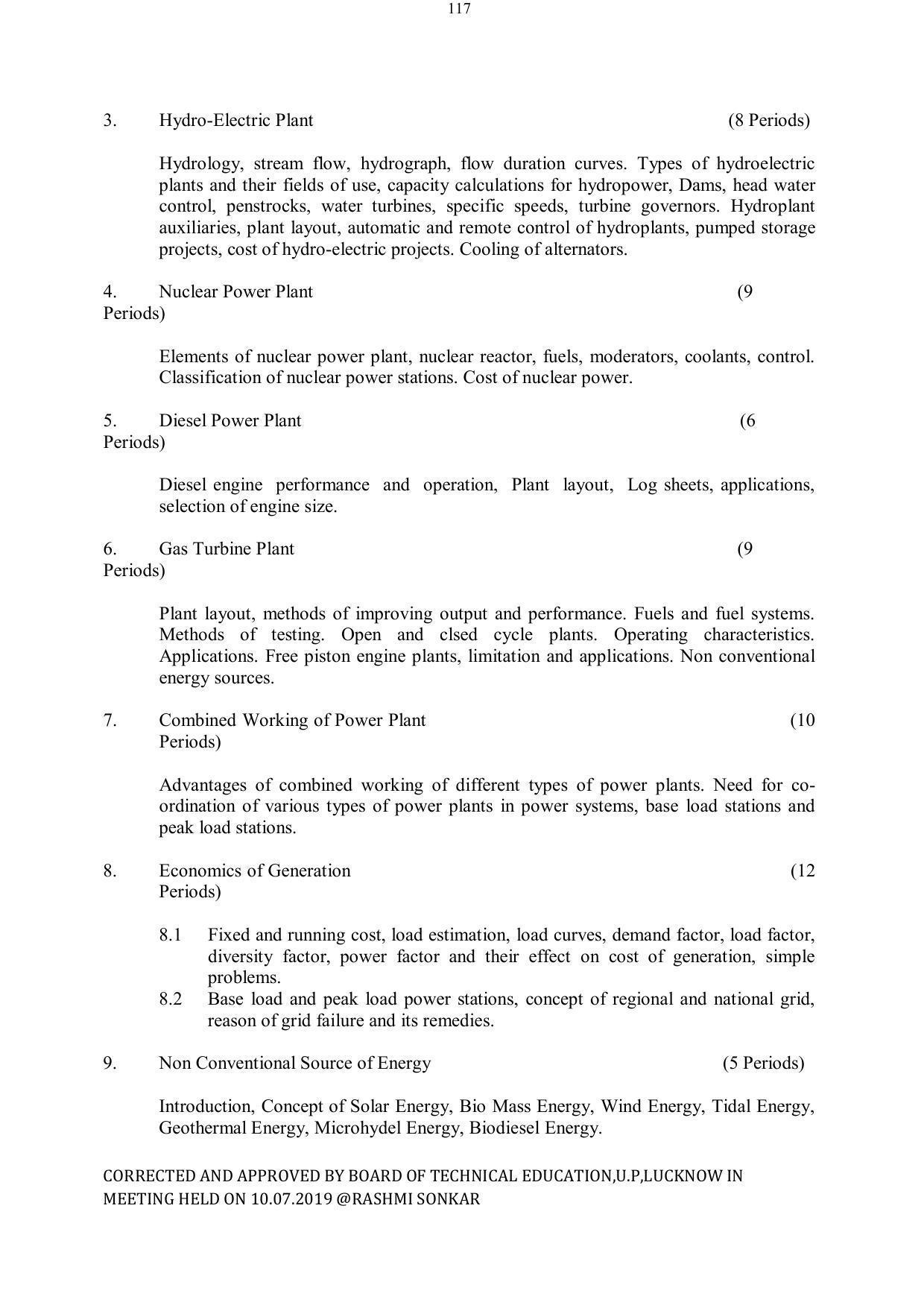 EFFECTIVE FROM JULY 2019-20 - SIX SEMESTER DIPLOMA COURSE IN ELECTRICAL ENGINEERING - Page 117