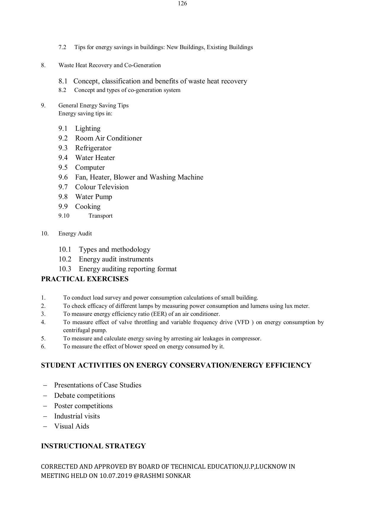 EFFECTIVE FROM JULY 2019-20 - SIX SEMESTER DIPLOMA COURSE IN ELECTRICAL ENGINEERING - Page 126