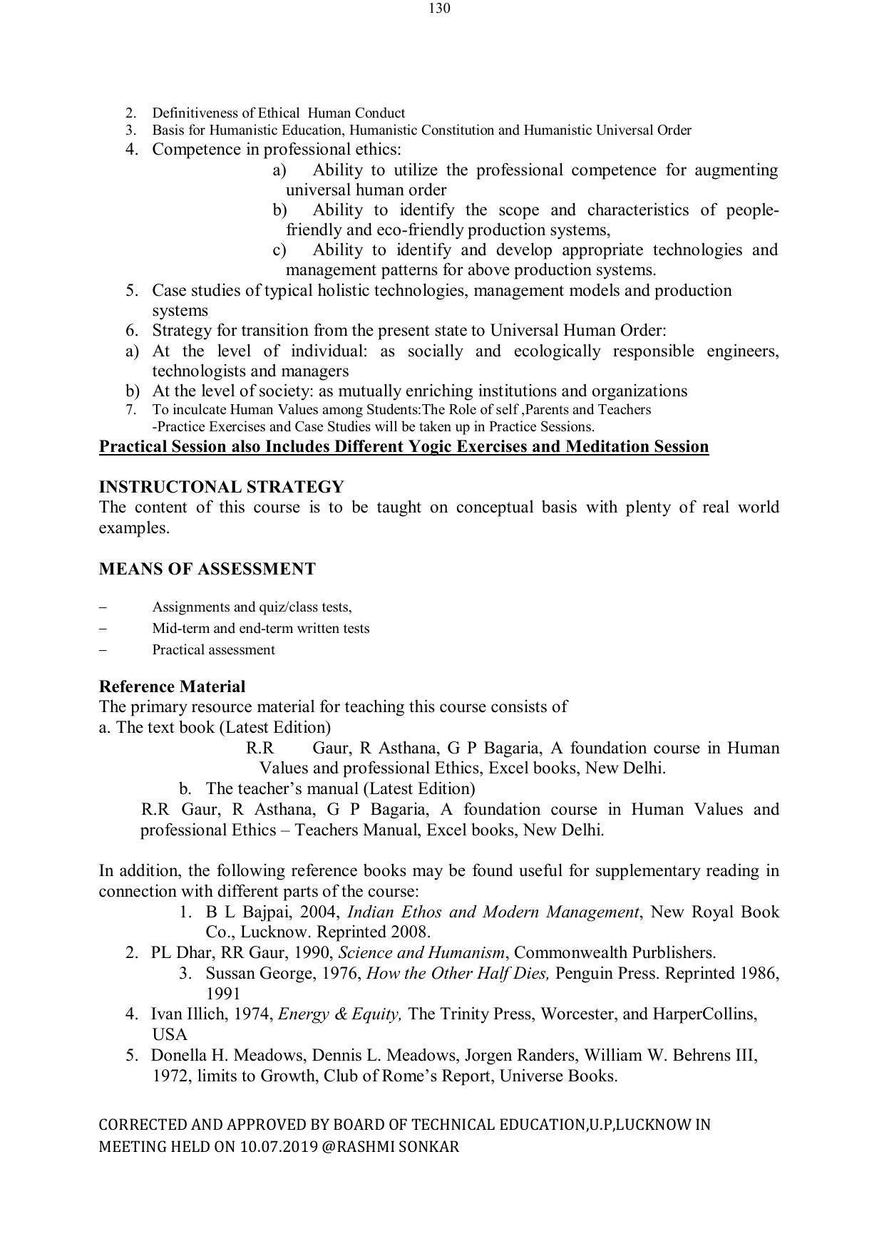 EFFECTIVE FROM JULY 2019-20 - SIX SEMESTER DIPLOMA COURSE IN ELECTRICAL ENGINEERING - Page 130