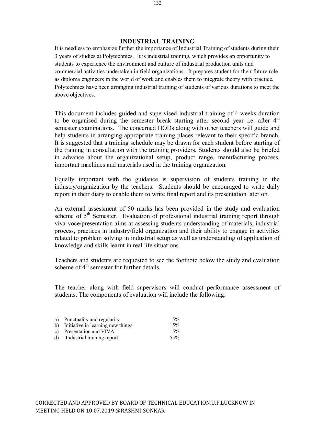 EFFECTIVE FROM JULY 2019-20 - SIX SEMESTER DIPLOMA COURSE IN ELECTRICAL ENGINEERING - Page 132